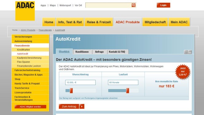 ADAC Autokredit Test & Erfahrungen 2024 » ADAC Kredit Bewertung