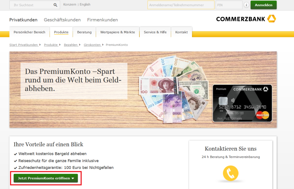 Commerzbank EC Karte 2024 » Kreditkarte Leistungen im Test!