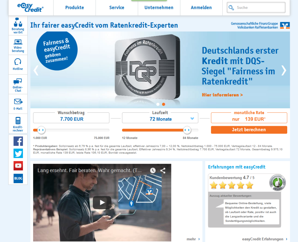 EasyCredit Kredit 2024 » Anforderungen Für Beantragung Im Test!